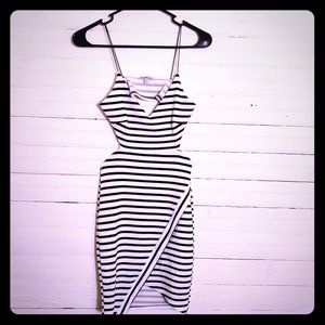 Small Black and White Stripe Dress
